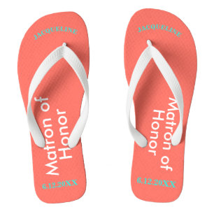Matron of Honour NAME Coral Thongs