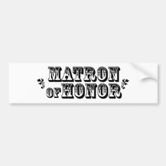 Matron of Honour - Old West Bumper Sticker