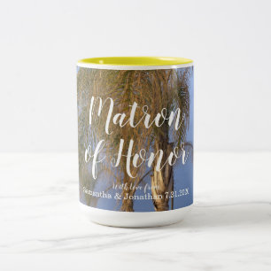 Matron of Honour Palm Trees Personalised Mugs