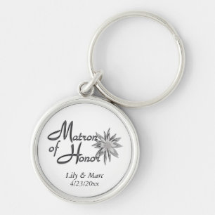 Matron of Honour Personalised Key Ring