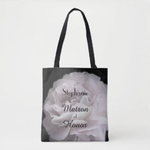 Matron of Honour Personalised Pale Pink Rose Tote Bag