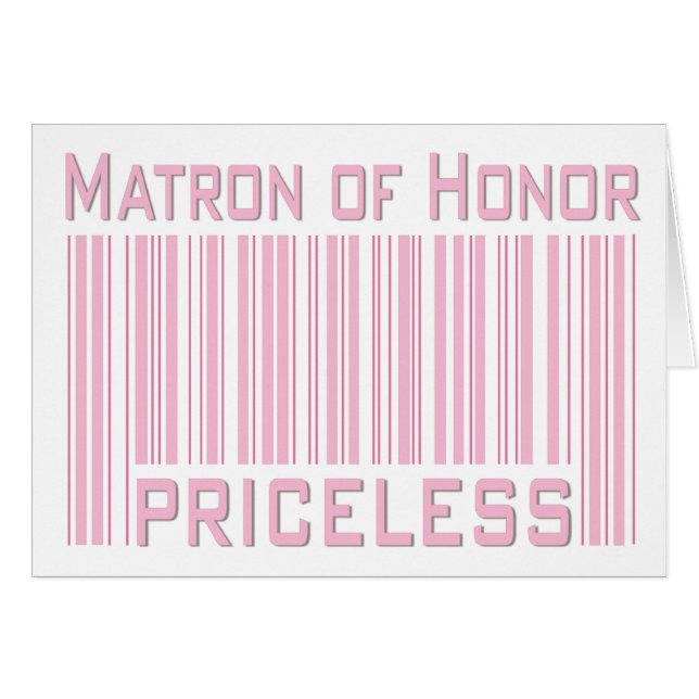 Matron of Honour Priceless (Front Horizontal)
