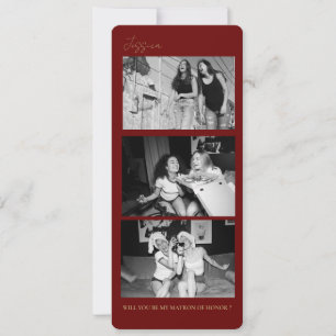 Matron of Honour Proposal Photo Strip Photo Booth Save The Date