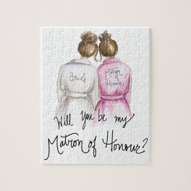 Matron of Honour? Puzzle Br Bun Bride Br Bun Maid (Vertical)