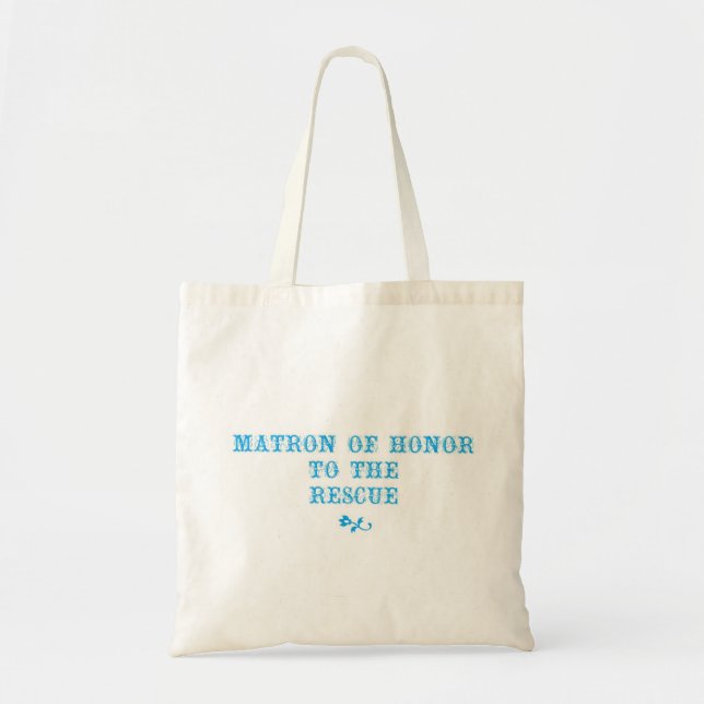 Matron of Honour Tote Aqua Bag (Front)