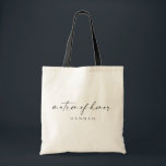 Matron of Honour Tote Bag | Modern Script<br><div class="desc">This simple tote bag is such a fun gift for your favourite girls! The minimal yet elegant design is perfect for the modern bride. Featuring a handwritten signature script with a simple sans-serif font. Personalise this bag with your matron of honour's name by clicking "Details" next to "Personalise this template,...</div>