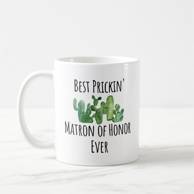 Matron of Honour Wedding Bride Coffee Mug (Left)