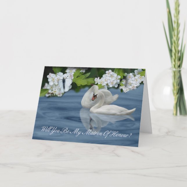 Matron Of Honour - Will You Be My Matron Of Honour Invitation (Front)