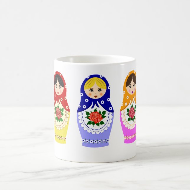 Matryoschka dolls coffee mug (Center)