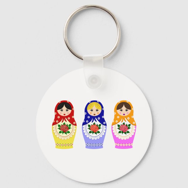 Matryoschka dolls key ring (Front)