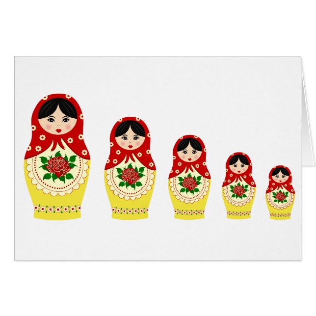 Matryoschka dolls red (Front Horizontal)