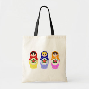 Matryoschka dolls tote bag