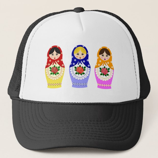 Matryoschka dolls trucker hat (Front)