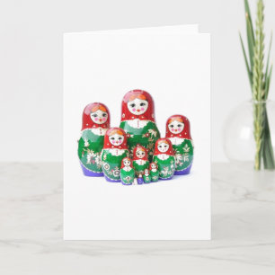 Matryoshka - м а т р ё к (Russian Dolls) Card