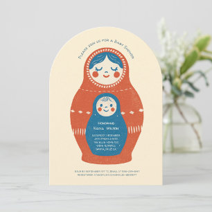 Matryoshka Doll Baby Shower Invitation