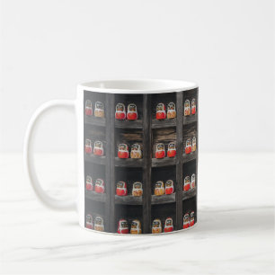 Matryoshka doll lot on shelf coffee mug