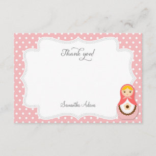 Matryoshka Doll Thank You Card