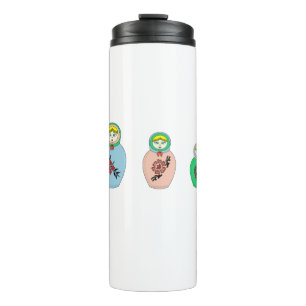 Matryoshka doll thermal tumbler