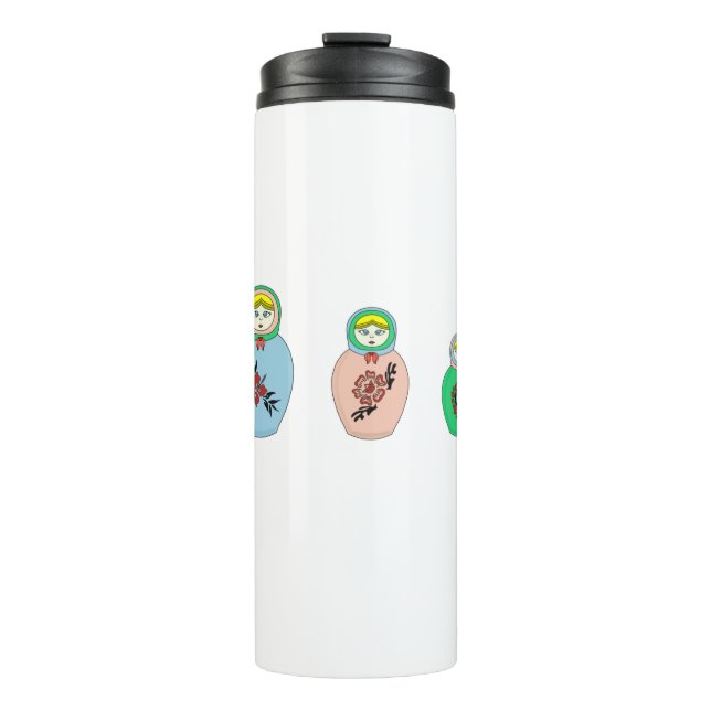 Matryoshka doll thermal tumbler (Front)