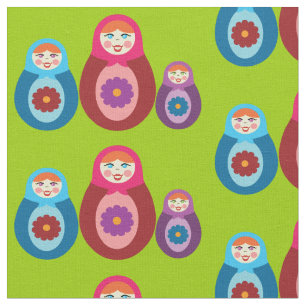 Matryoshka Dolls Fabric