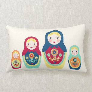 Matryoshka Dolls Lumbar Cushion