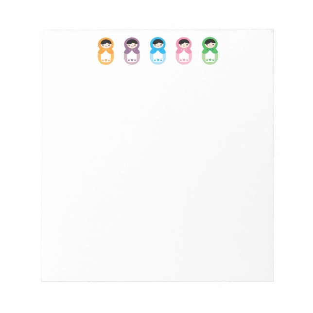 Matryoshka Dolls Notepad (Front)