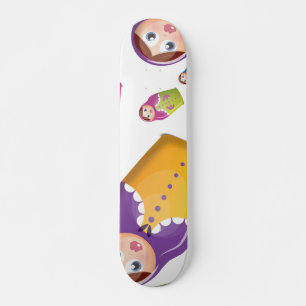 Matryoshka dolls skateboard