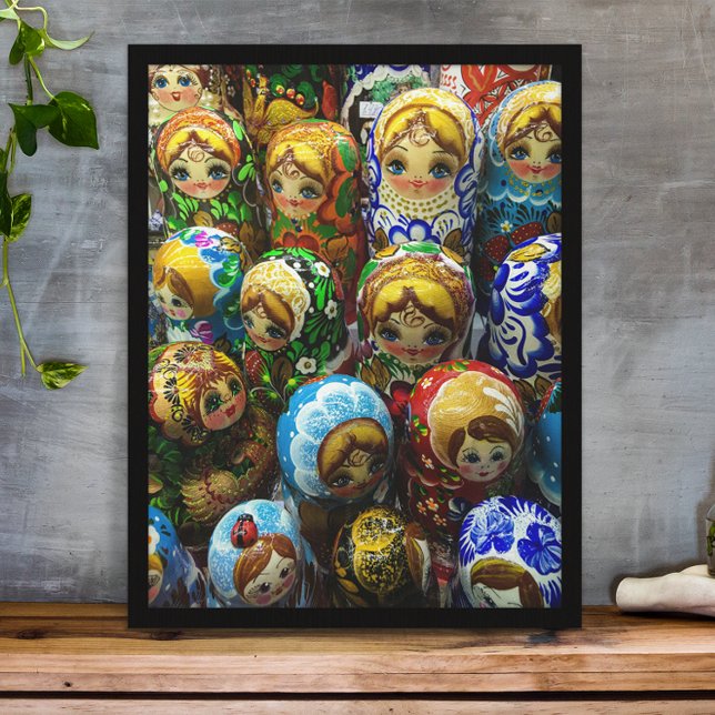 Matryoshka Dolls Souvenir Kiosk Travel Photo Poster (Matryoshka Dolls Souvenir Kiosk Travel Photo Poster)
