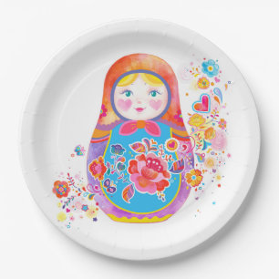 Matryoshka Paper Plate