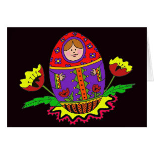 Matryoshka Pysanka Ukrainian Folk Art
