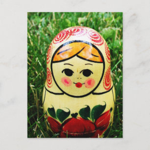 Matryoshka Ukrainian Folk Art Postcard