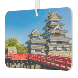 Matsumoto castle and bridge car air freshener