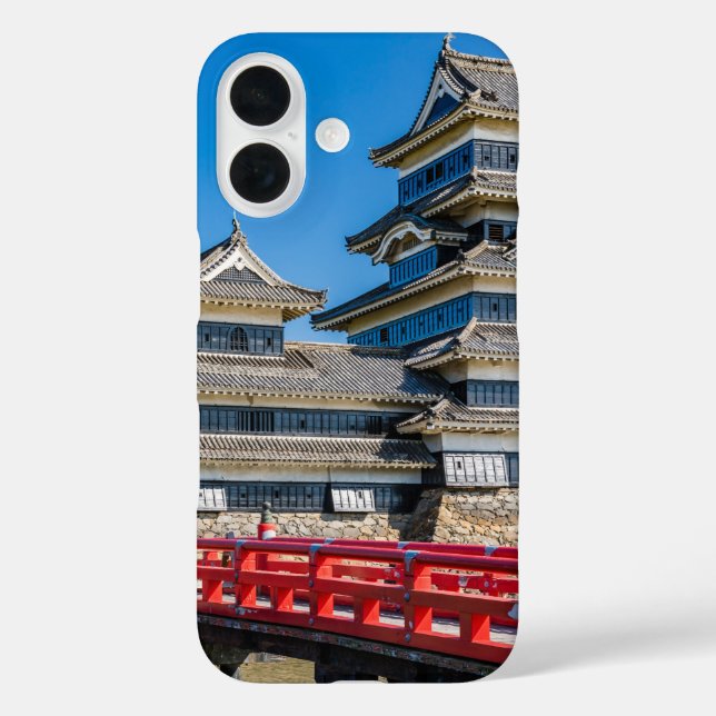 Matsumoto castle and bridge Case-Mate iPhone case (Back)
