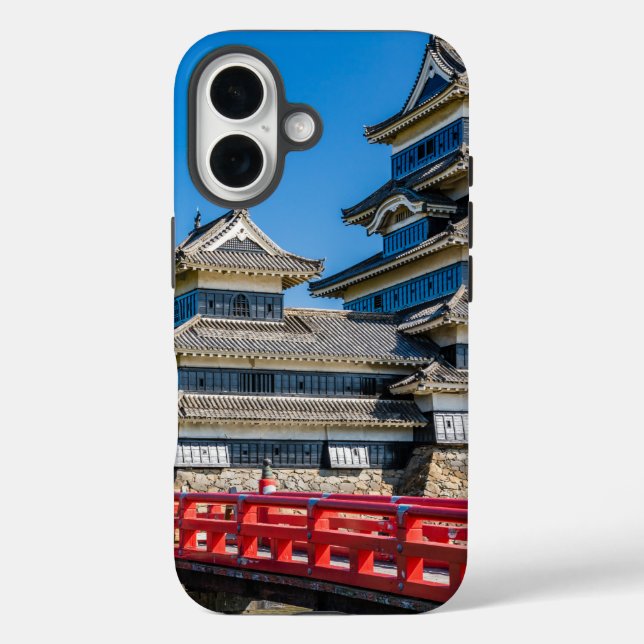 Matsumoto castle and bridge Case-Mate iPhone case (Back)