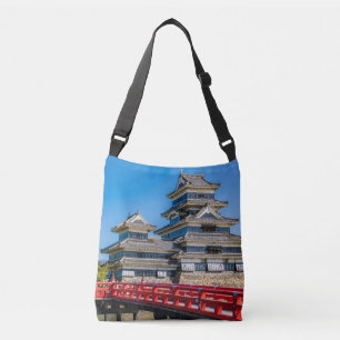 Matsumoto castle and bridge crossbody bag
