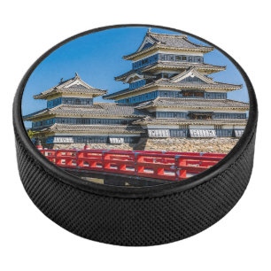 Matsumoto castle and bridge hockey puck