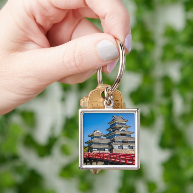 Matsumoto castle and bridge key ring (Hand)