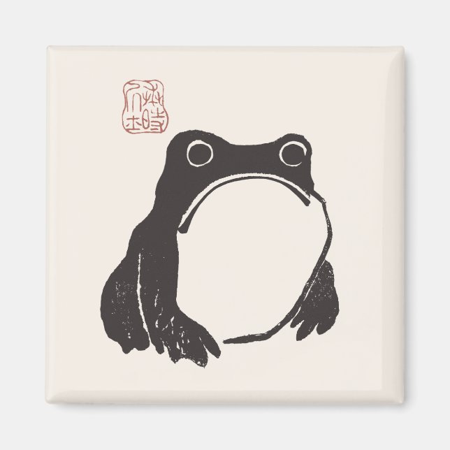 Matsumoto Hoji Frog Sad Melancholy Japanese Artist Magnet (Front)