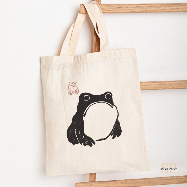 Matsumoto Hoji Sad Frog Japanese Art Tote Bag (Creator Uploaded)