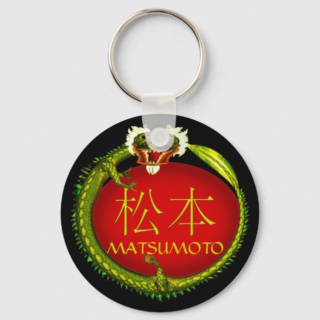 Matsumoto Monogram Dragon Key Ring (Front)