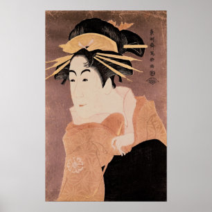 Matsumoto Yonesaburo in the role of the courtesan Poster