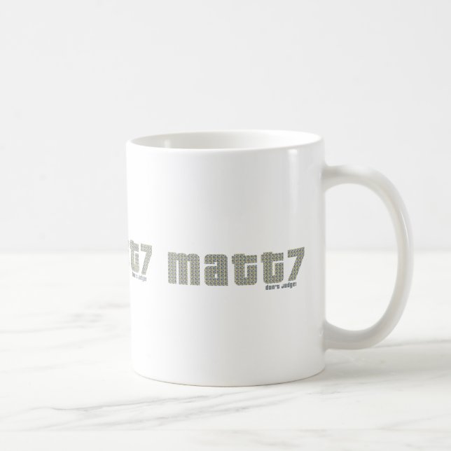 Matt7 -Don't judge Mug (Right)