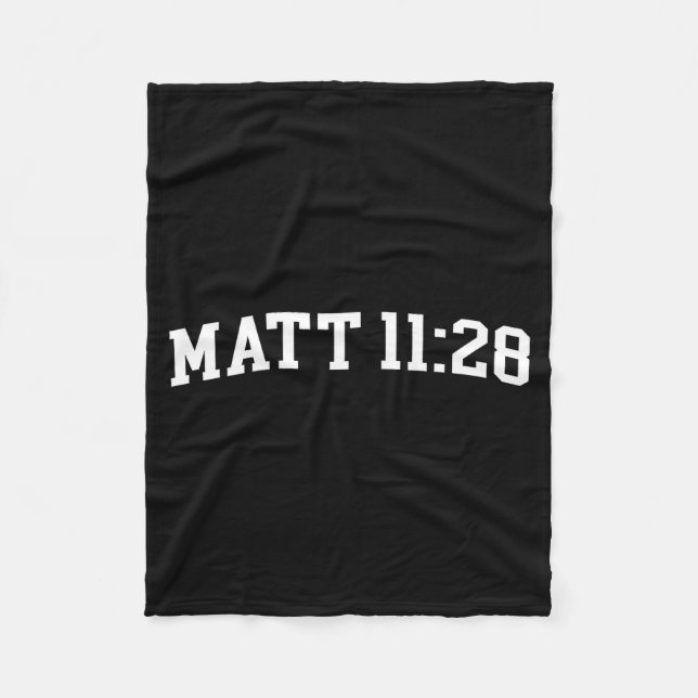 Matt 11_28  fleece blanket (Front)