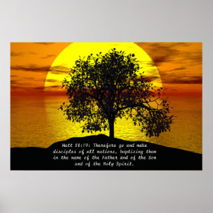Matt 28:19 Therefore go and make disciples Poster