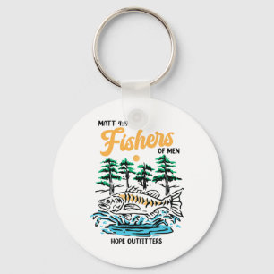 Matt 419 Fishers Of Men Christian Fishing Fathers  Key Ring