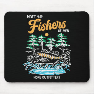 Matt 419 Fishers Of Men Christian Fishing Fathers Mouse Pad