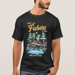 Matt 419 Fishers of Men Christian Fishing Fathers  T-Shirt