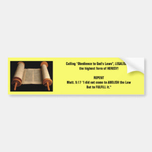 Matt 5:17 bumper sticker