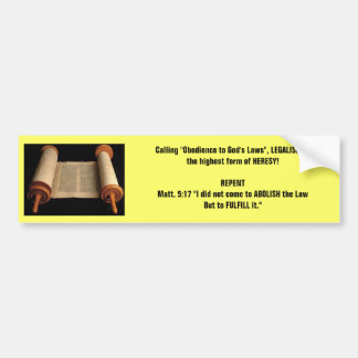 Matt 5:17 bumper sticker