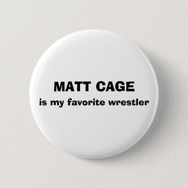 Matt Cage Button (Front)